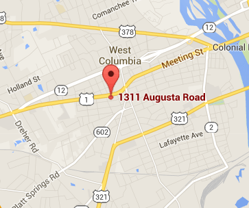 map of location for The Sigurd Center, West Columbia, SC